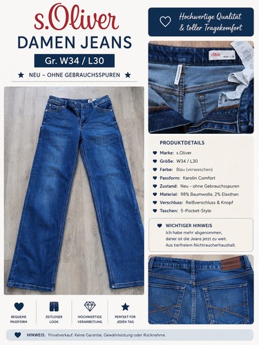 Oliver damen jeans - 👖, in